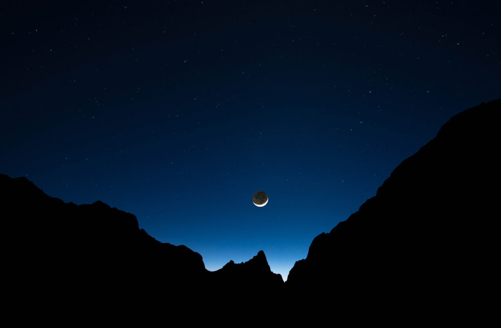 Big Bend National Park Twilight Moon Stars